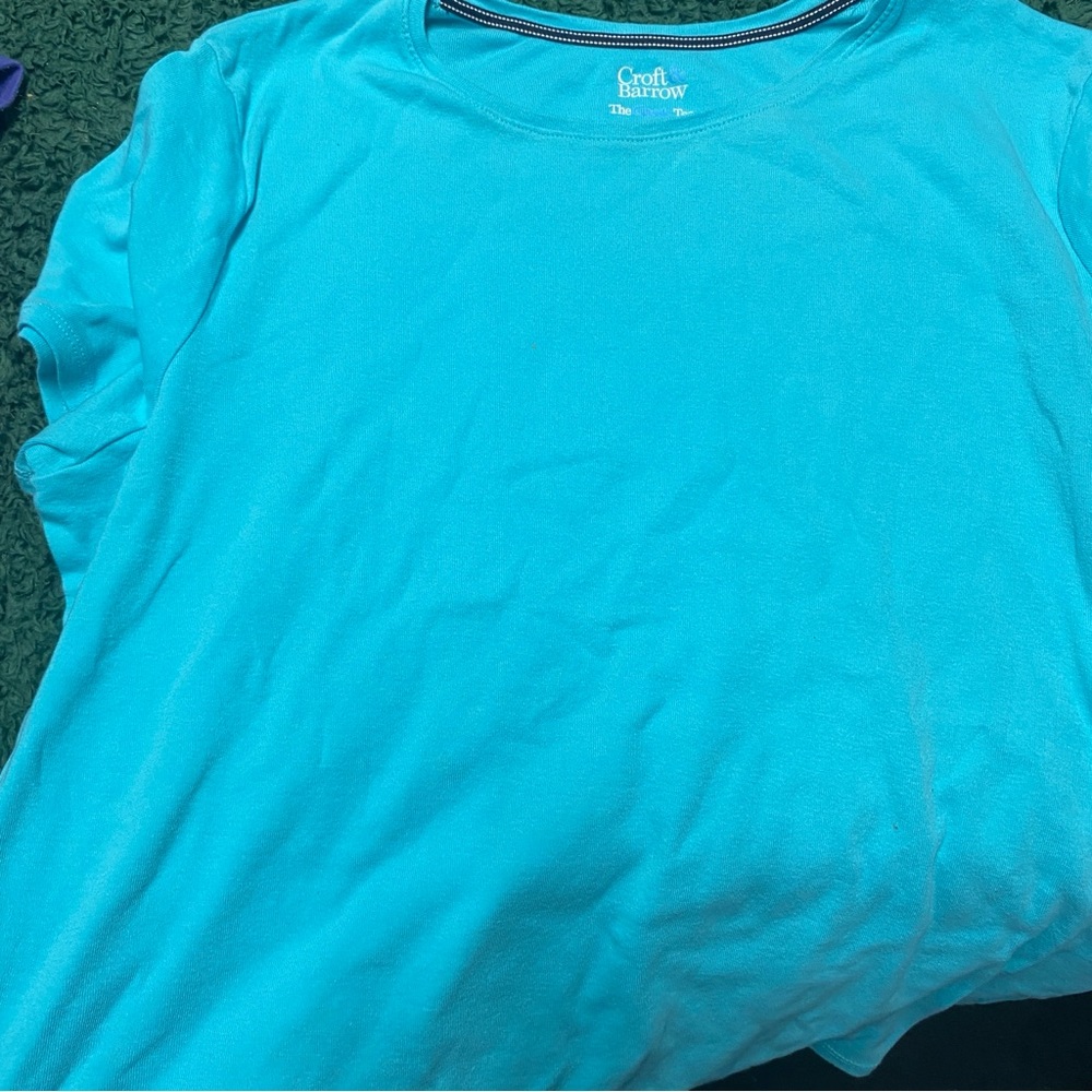 Croft & Barrow Blue T-Shirt